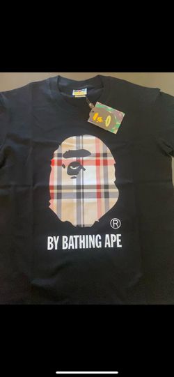 A Bathing Ape Bape x Burberry Black T-Shirt Size-m