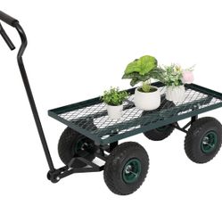 Metal Deck Garden Cart(Jh2271D)