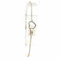 Woman’s Ladies 10k Yellow Gold 8” Inch Love Style Double Interlocking Heart Bracelet GP3136734
