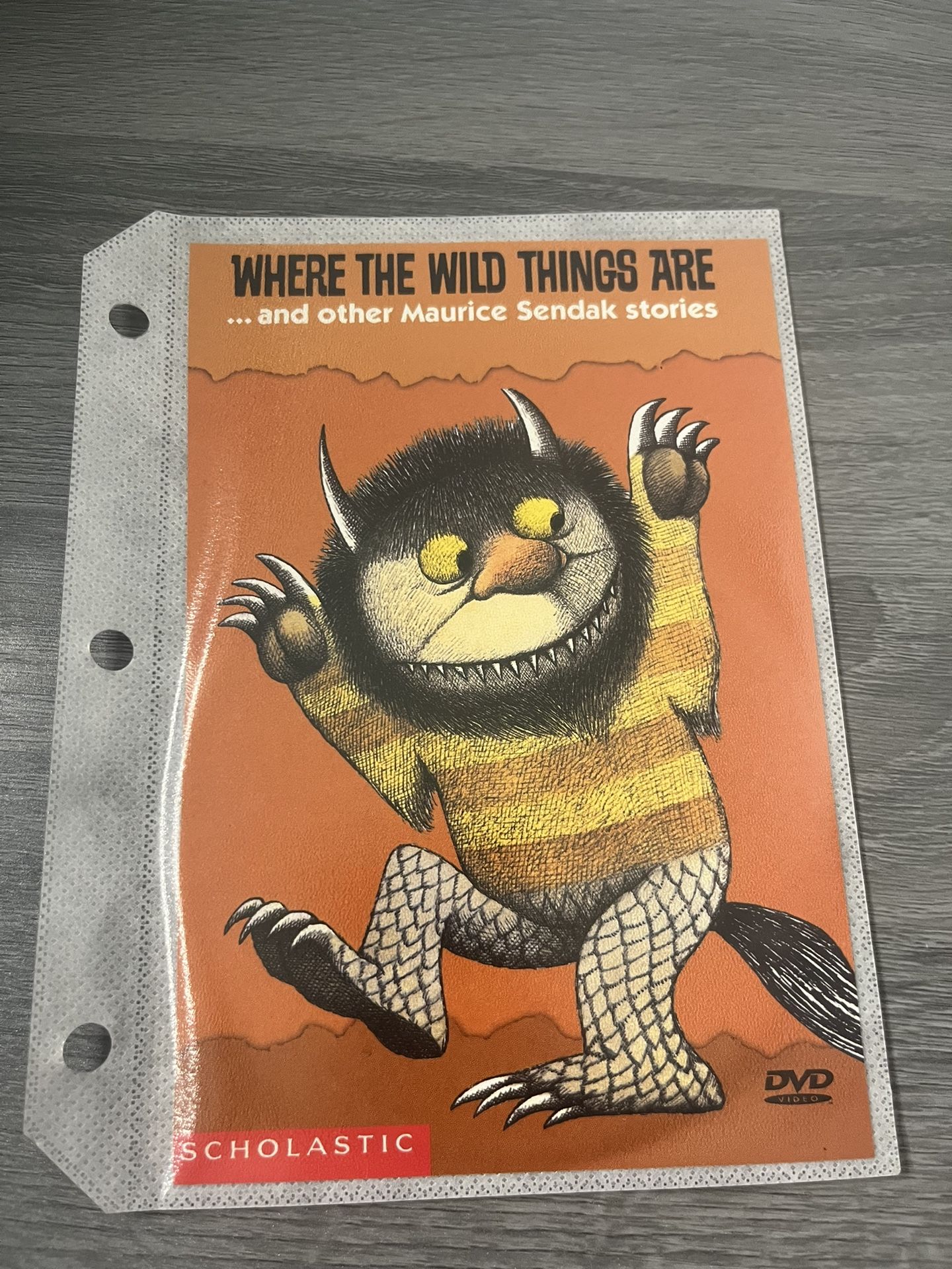 Where the Wild Things Are & Other Maurice Sendak Stories (DVD) scholastic rare slip cover