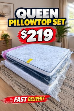 ๐ขNEW QUEEN PILLOWTOP SET