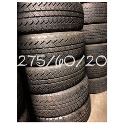 Used tires for sale 275/60/20 $250 all four free installation and balancing