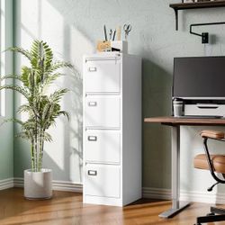 4 Drawer File Cabinet with Lock