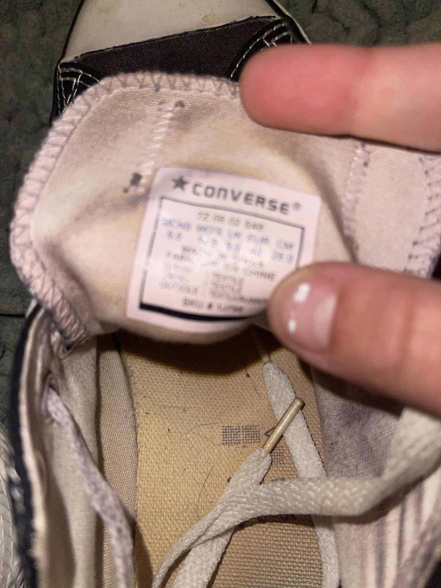 Men’s Black Low Top Converse 