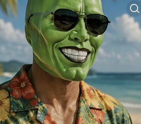 Selling a Green Mask - from the movie The Mask w/Jim Carrie