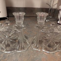 Crystal Double Candle Holders