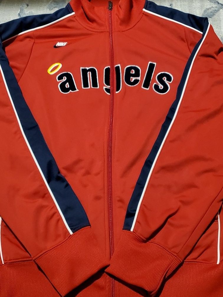 Nike Los Angeles Angels Mens Baseball Full Zipper Sweatshirt