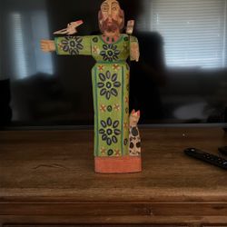 Hand Carved Statue Of Guatemalan Saint Francis