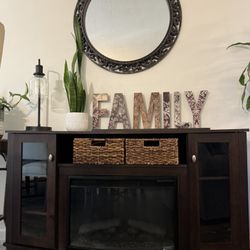 TV Stand With Electric Fireplace