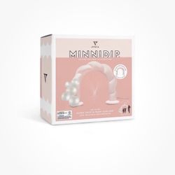 Minnidip Blush Twist & Pearl Garland Luxe Inflatable Arch Sprinkler 6.5ft PVC