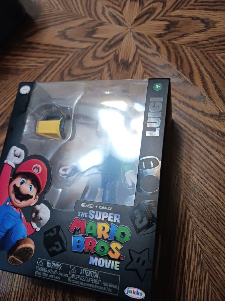 The Super Mario Bros Movie. Luigi action figure.