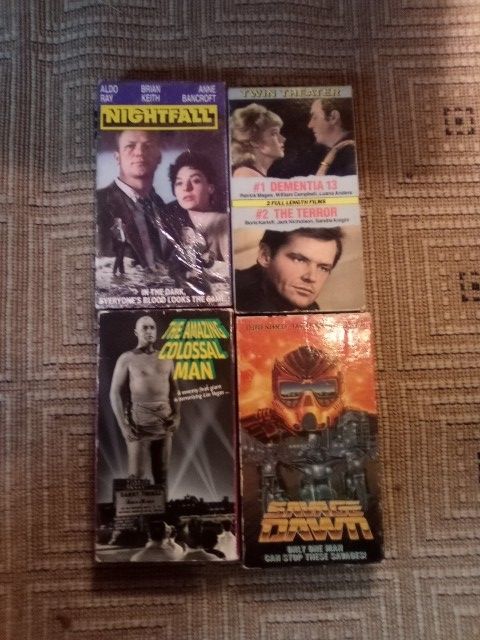 Lot of 4 Vcr 70s Vhs Tapes