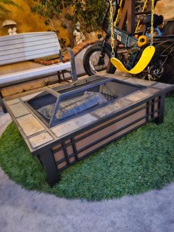 Outdoor Rectangle Fire Pit Table