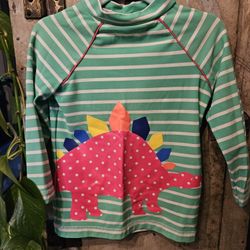 Mini Boden Dinosaur Rash guard Swim Shirt