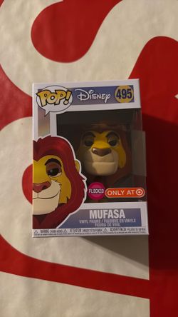 Funko Pop! DISNEY #495 MUFASA (FLOCKED) Target Exclusive NIB**