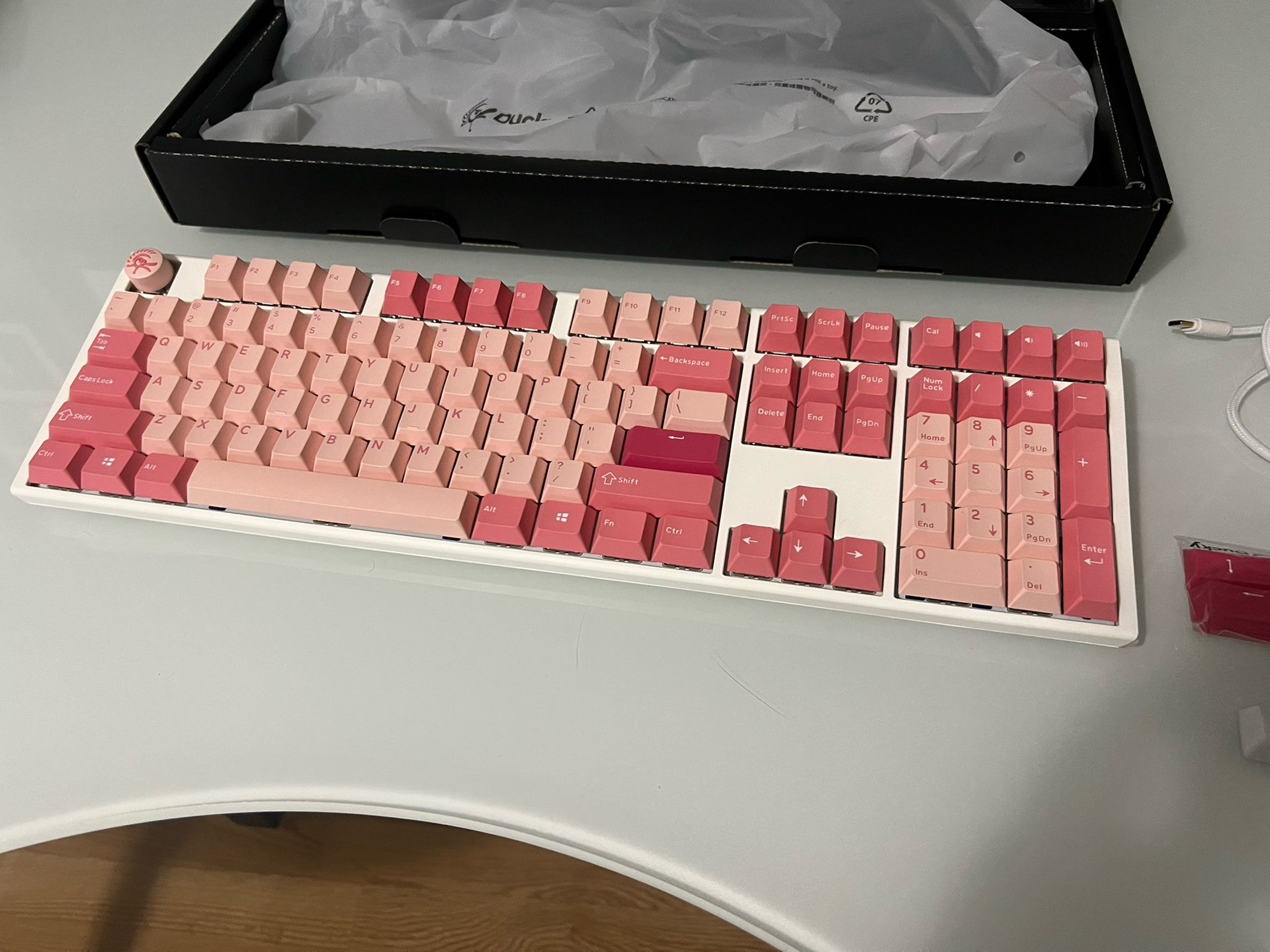 DUCKY Pink Mechanical Keyboard