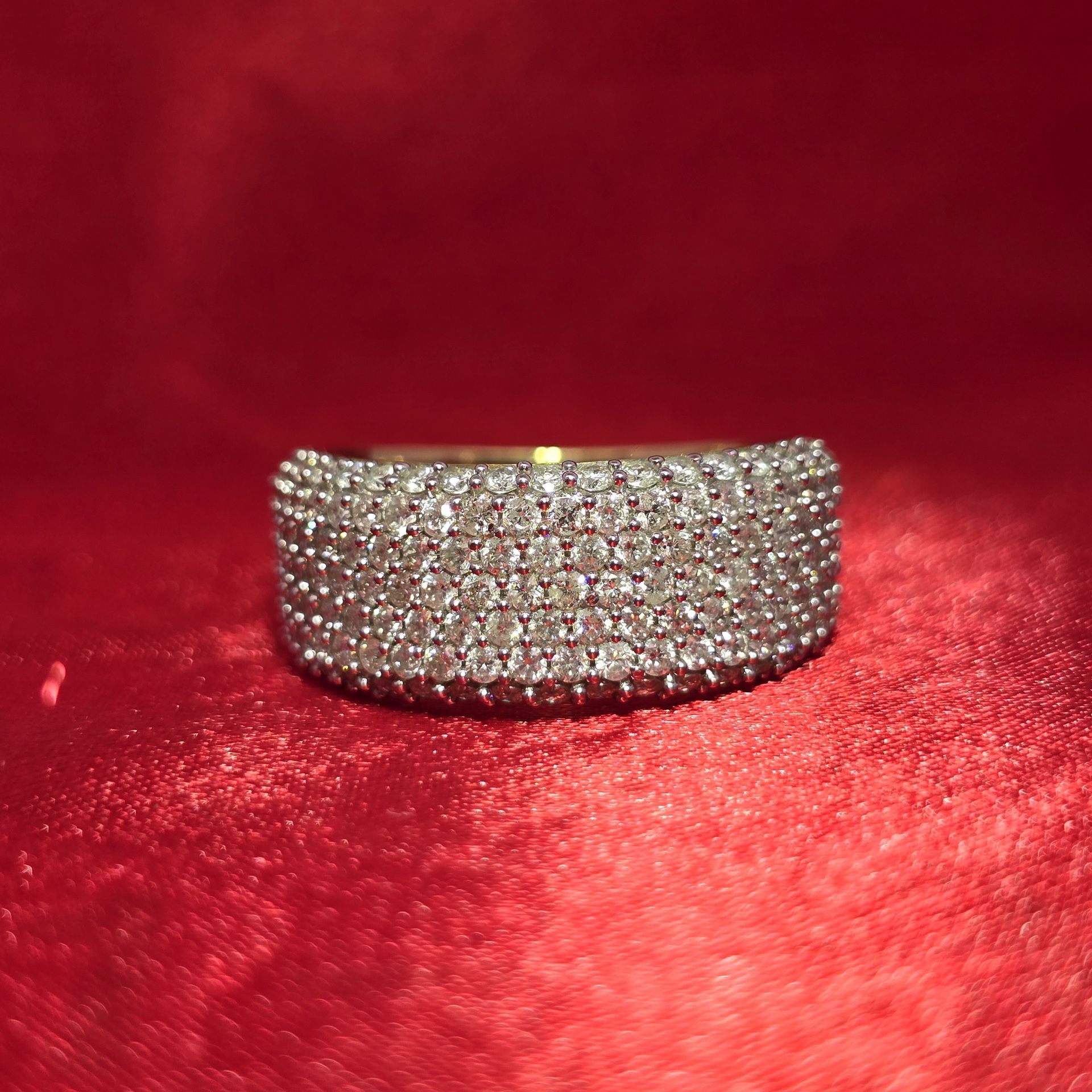 14k Yellow Gold Diamond Round Cut Ring 2.00 ctw