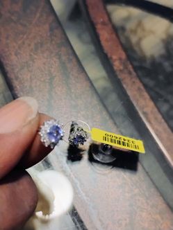 AA Tanzenite stud earrings.