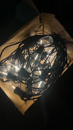 Outdoor String Lights with Bulbs