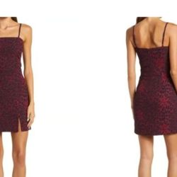 Dress the Population dress Kallan Leopard print sleeveless minidress