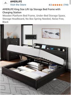 Ashley Furniture Hybrid California King Mattress Set w/frame and headboard