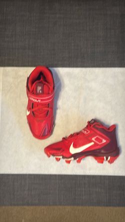 Kids Nike baseball cleats Force Trout 8 Red size 13c