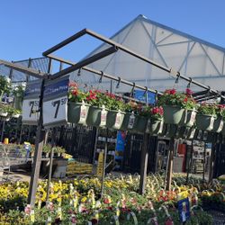 Huge Lowe’s Or Home Depot Metal Hanging Planter