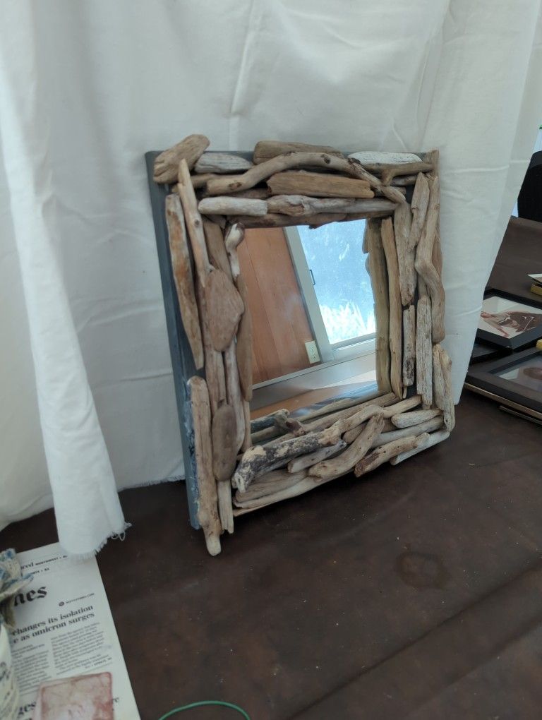 Handmade Driftwood Mirror