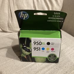 Genuine HP 950XL/951 4-pk C2P01FN OEM Ink Black Cyan Magenta Yellow New Exp 2016