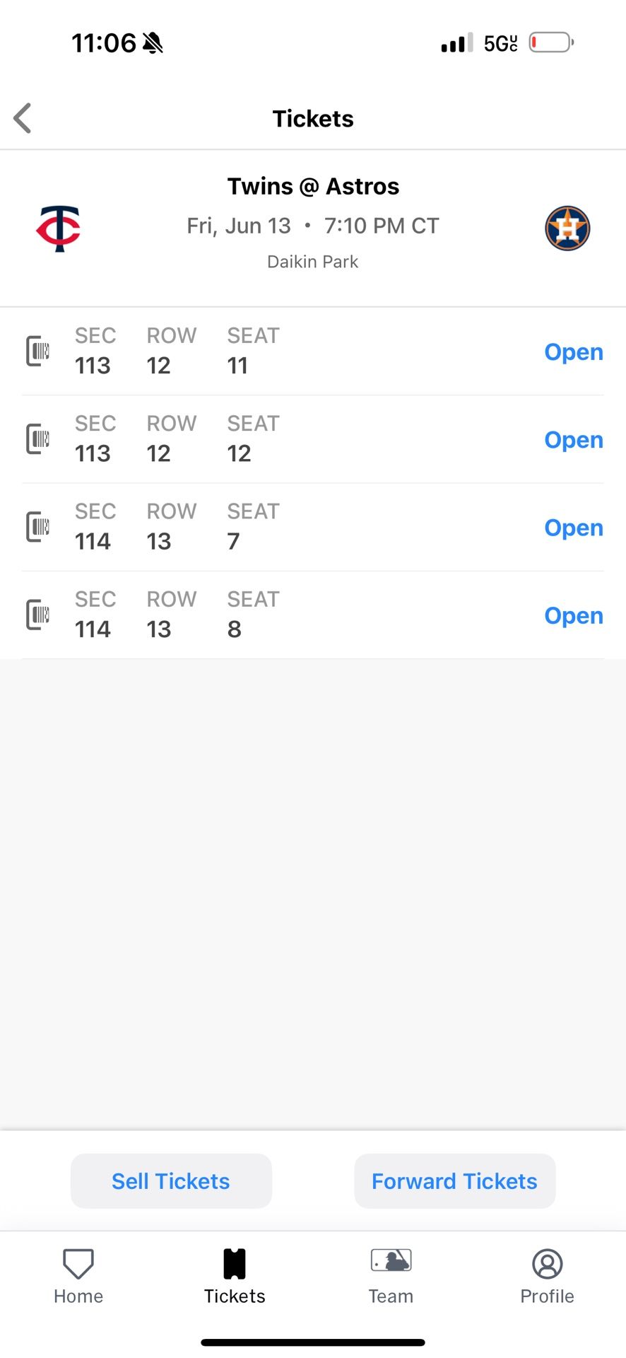 Astros Ticket Next Friday