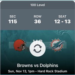 Miami Dolphins  vs  Cleveland Browns