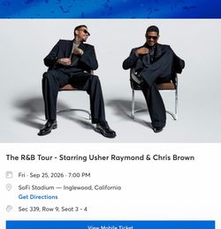 Chris Brown and Usher Tickets