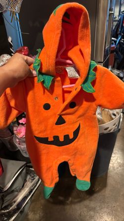 Pumpkin Halloween Onesie For Baby