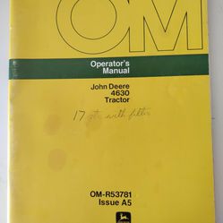 John Deere 4630 Tractor Operator's Manual 