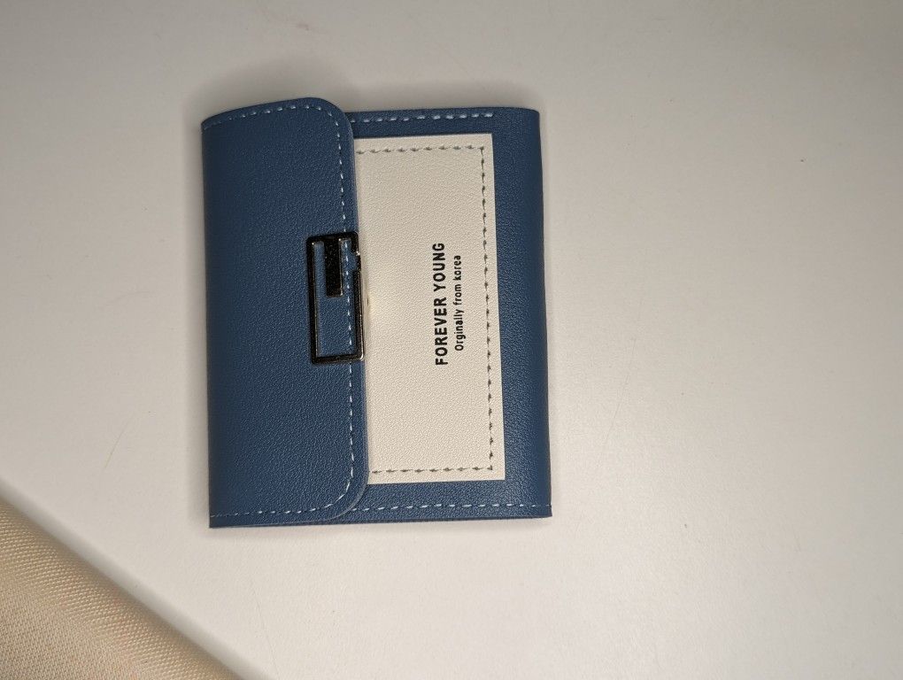 New PU Leather small Coine Money Purse Ladies Leather wallet for Women 2023 Blue