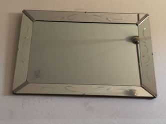 Very large and heavy mirror antique