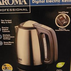 Digital Electric Kettle Aroma Stainless Steel NEW