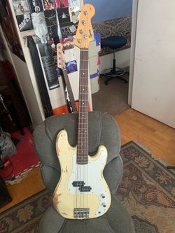 1999 Squier Bass Guitar – Heavy Relic