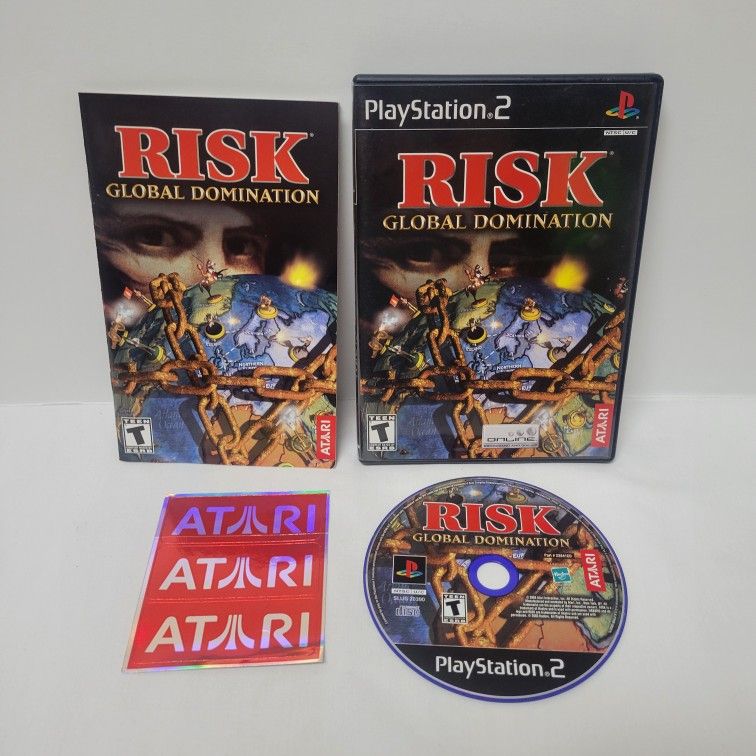 PS2 RISK Global Domination Video Game With Manual