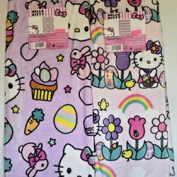 🌸 Hello Kitty Easter Throw Blankets 🌸