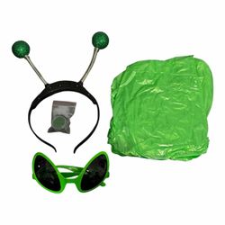 Alien Costume kit, Light Up Alien Headband LED Adult/Child Halloween Costume, Women’s Halloween Costume. (New) *Headband *Inflatable Alien *Glitter *G