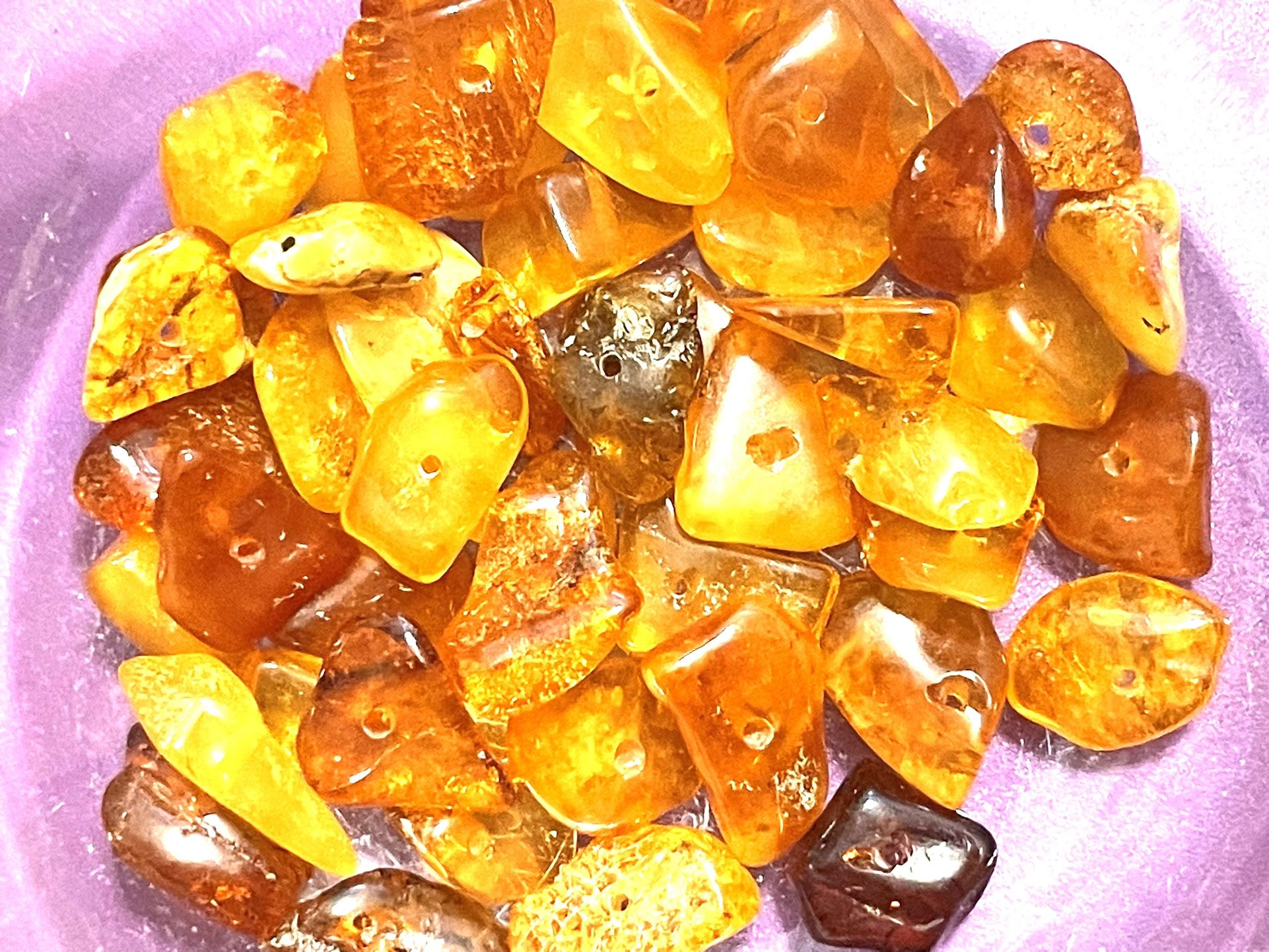 Lot Of 45 Baltic Amber Beads