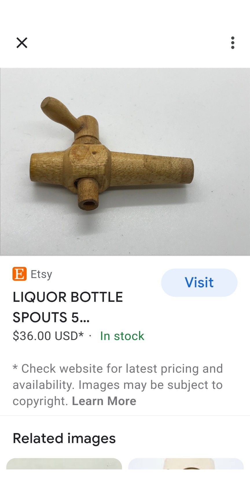 Antique Spout For Many Wooden Barrel Keg