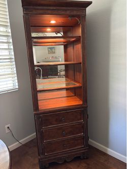 2 Lighted Display Cabinets