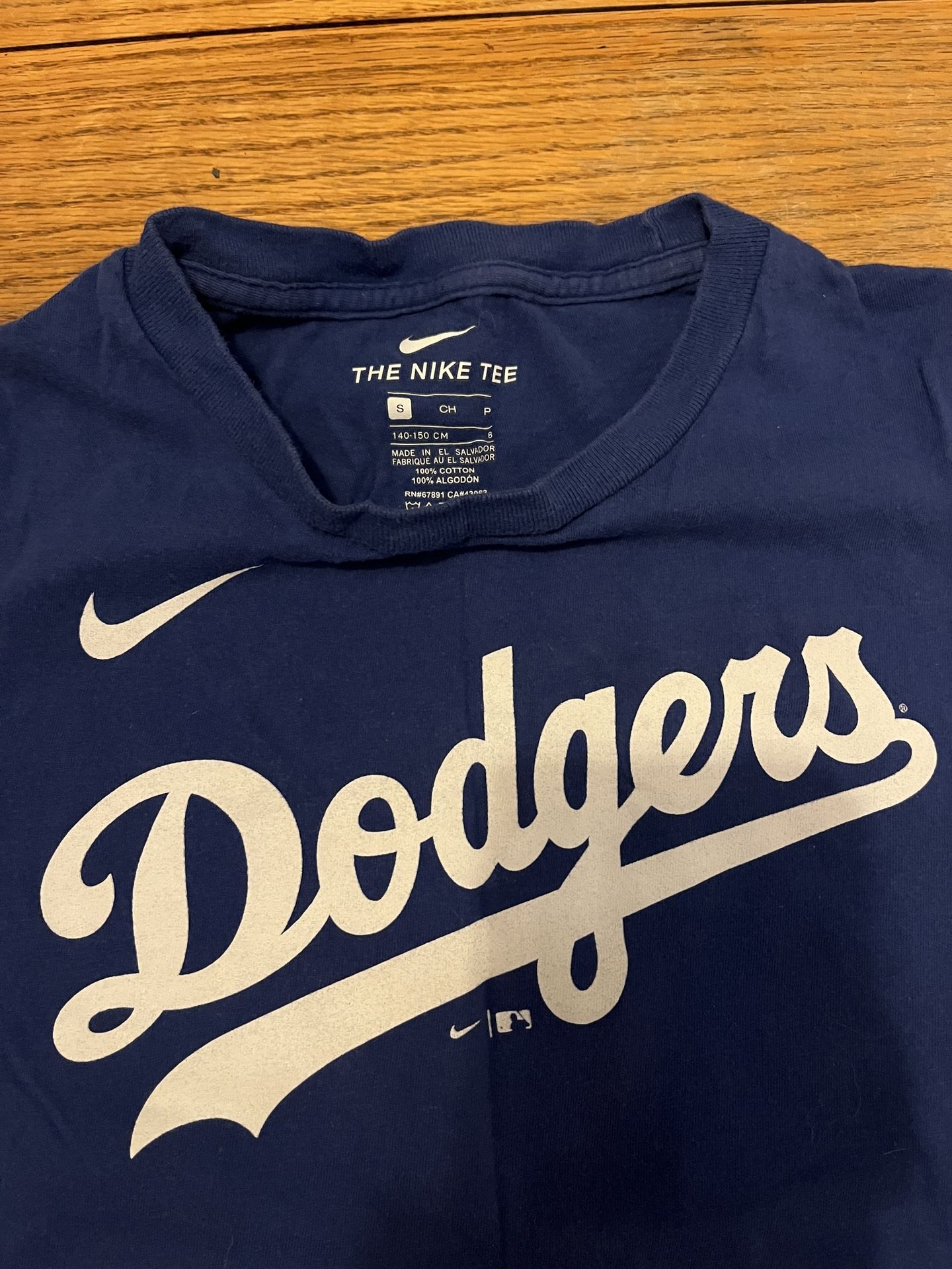 Youth Nike Dodgers Blue Shirt Size 8 Or Small