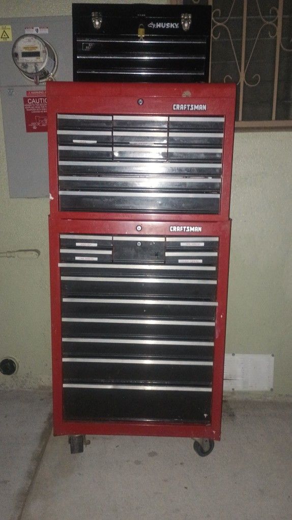 Craftsman Roll Tool Box With Tools