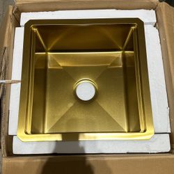 Gold Bar Stainless Steel Sink - $100.(obo)