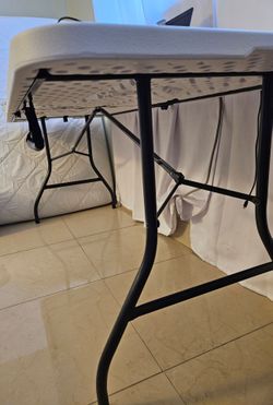 Folding Table with Metal Frame