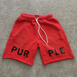 Purple Brand Red shorts