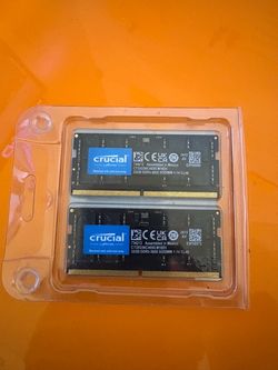 Brand New – Factory Sealed Crucial 64GB DDR5-5600 Laptop RAM Kit.
